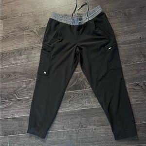 Greys anatomy black jogger scrub pants